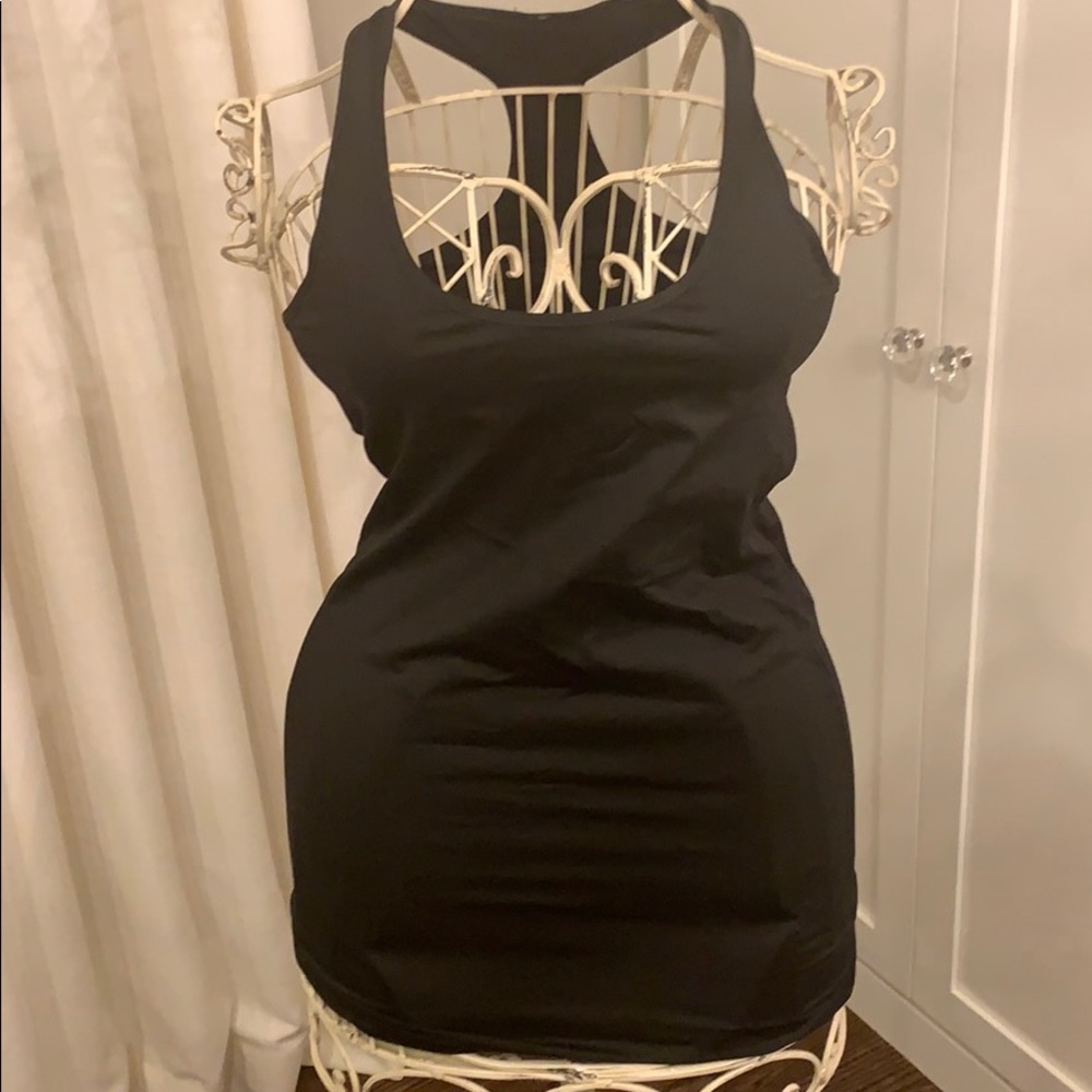 Lululemon black long racerback tank